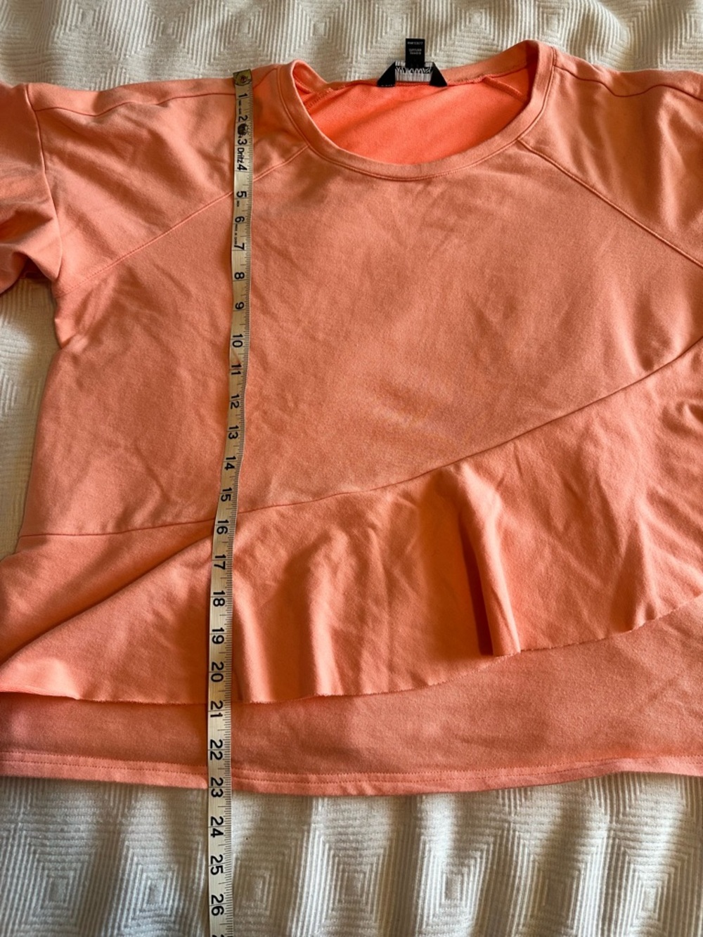 project RUNWAY Coral Ruffle Short-Sleeve Sweatshirt - Picture 6 of 8